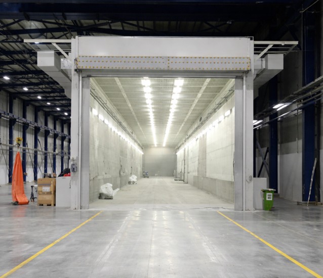 62-metre paint booth for Vestas wind turbine blades